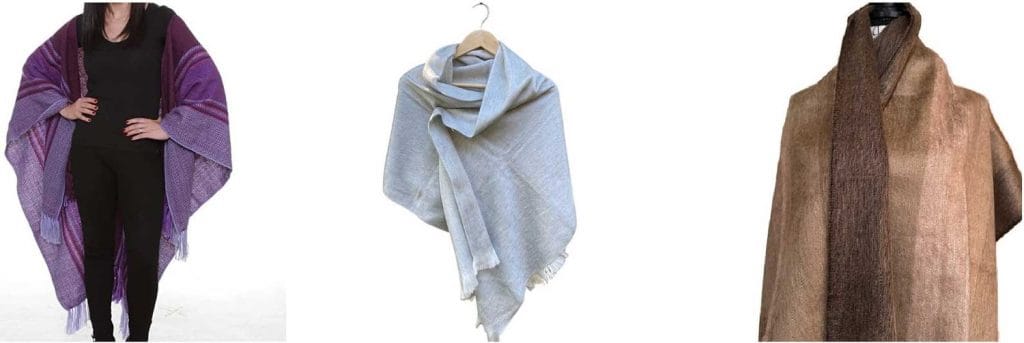 Wool shawls.