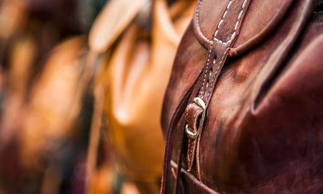 Beautiful Argentine leather backpack.