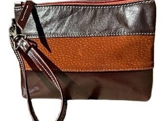 ARGENTINE COWHIDE LEATHER AND EXOTIC CAPYBARA / CARPINCHO WRISTLET STYLE PURSE CASE – OZ-2030/975-C