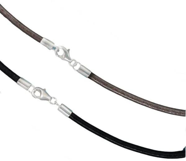 Leather choker.