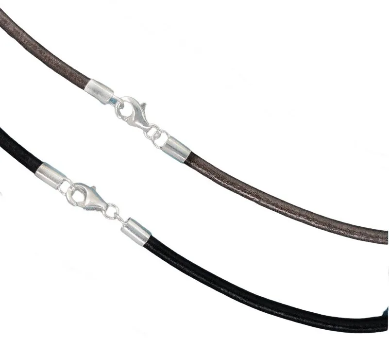 Leather choker.