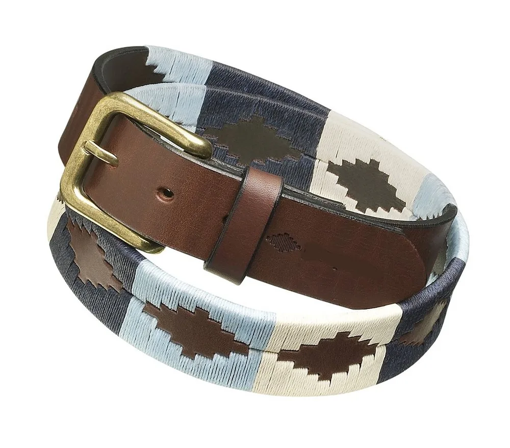 Genuine cow leather polo belt