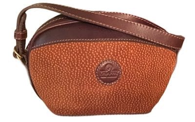 HANDMADE CAPYBARA / CARPINCHO HIDE & ARGENTINIAN COWHIDE LEATHER COMPACT SIZE SHOULDER BAG PURSE – PM/1979-C