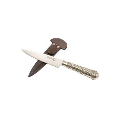 Alpaca silver gaucho knife with full tang.