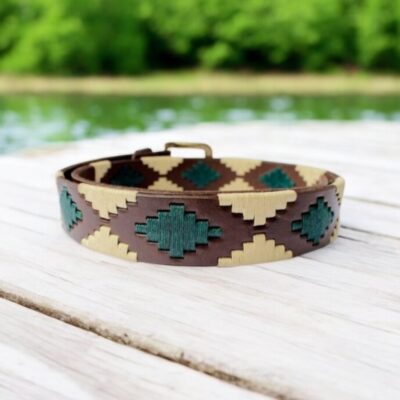 Dark Brown Argentine Bridle Leather Belt | Hand-Stitched Polo Belt