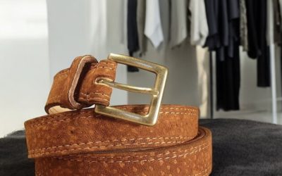 Authentic Argentinian Capybara Belt for Women – Handcrafted with Brass Buckle
