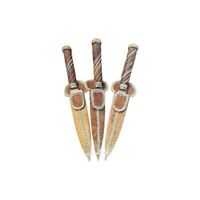 'Tiento' rawhide braided handle verijero gaucho knife.