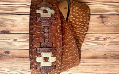 Hand-Stitched Capybara Belt | Premium Carpincho Leather for Polo Players