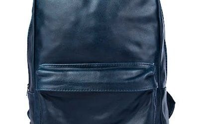 100% HANDMADE, FULL GRAIN, SMOOTH, RICH ARGENTINE COWHIDE LEATHER – UNISEX BACKPACK – RGC-CLASICA/8835-AZ