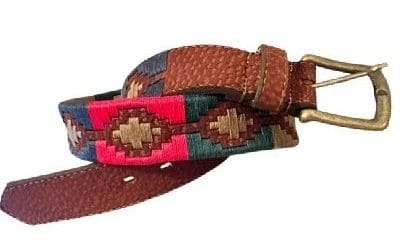 HANDMADE AUTHENTIC, EXOTIC CAPYBARA / CARPINCHO HIDE POLO PLAYERS BELT – UNISEX – RED, HUNTER GREEN, NAVY, TAN