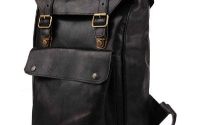 HANDMADE, 100% ARGENTINIAN LEATHER, UNISEX BACKPACK – THE “WEDNESDAY ADDAMS” BACKPACK! – RCG-AMSTERDAM/8835-BK