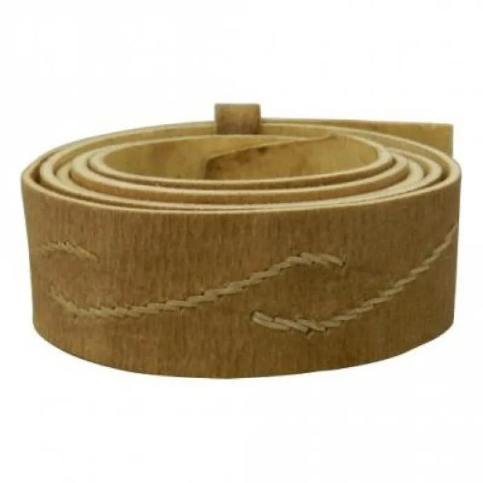 Rawhide belt.