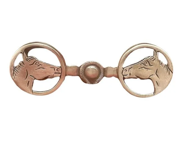 Double horse head buckle.