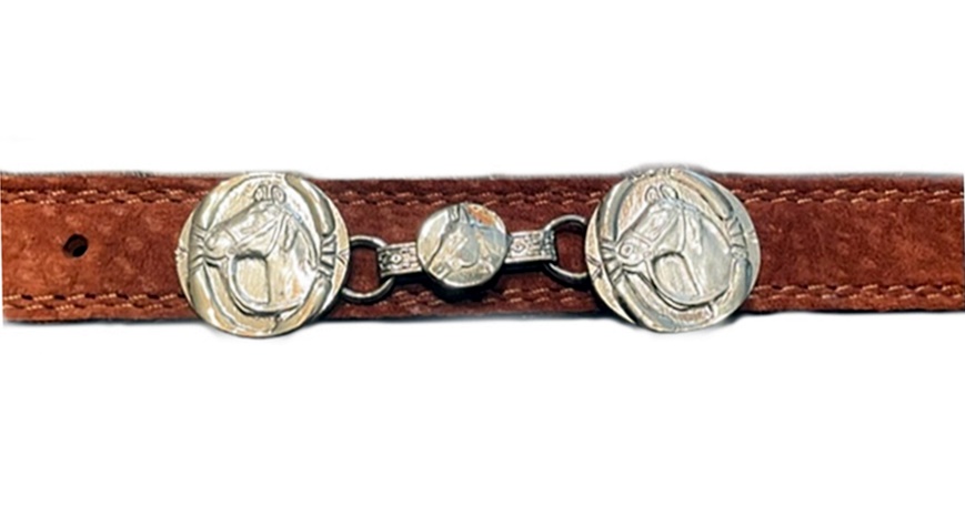 Alpaca Silver Horse Head Belt Buckle | Handmade in Argentina