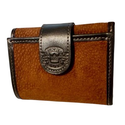 CAPYBARA CARPINCHO LEATHER TRI-FOLD UNISEX CREDIT CARD WALLET - HANDMADE IN ARGENTINA