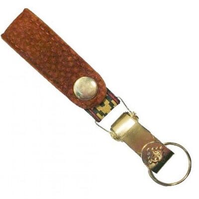 Carpincho / Capybara brass clip style key ring / key cahin.