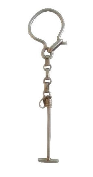 Alpaca Silver Polo Mallet Keychain - Perfect Polo Player Gift! ARG-LLA725/207