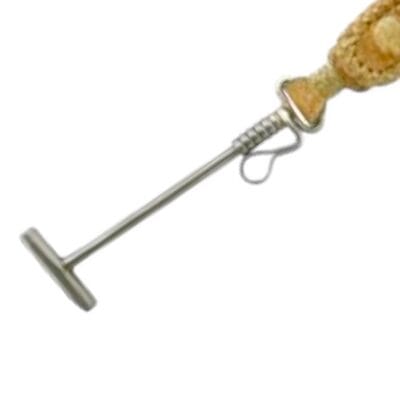 Rawhide Argentina Leather Polo Mallet Key Chain in Alpaca Silver - LLA723/388