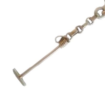 Alpaca Silver Polo Mallet Keychain - Perfect Polo Player Gift! ARG-LLA725/207