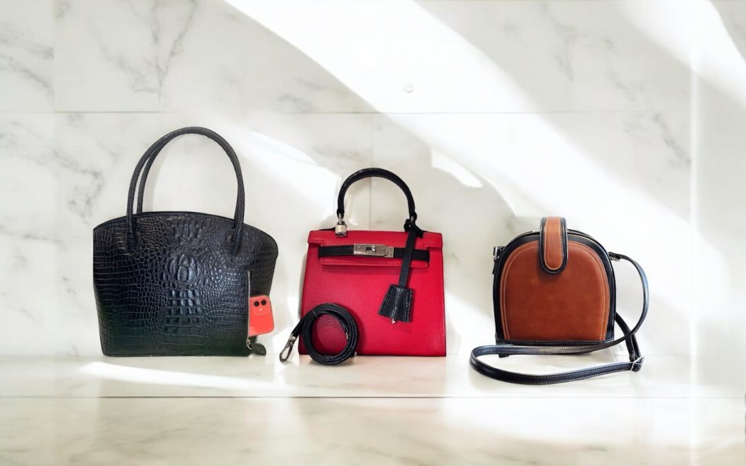 Examples of fast fashion ladies handbags.