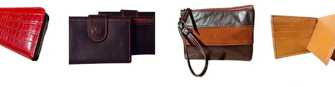Men and women's leather wallets from Argentina.
