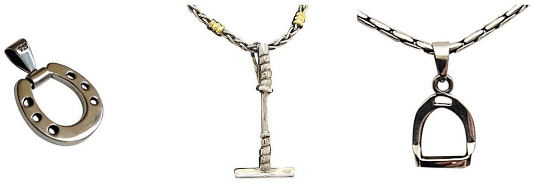 Silver horse jewelry.