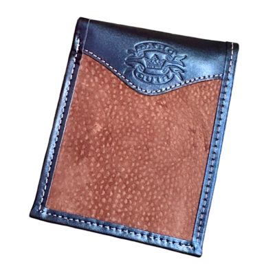 AUTHENTIC, HANDMADE, 100% GENUINE CAPYBARA / CARPINCHO HIDE HOMBRE, MEN'S WINDOW WALLET - HANDMADE IN BUENOS AIRES - DAC/1732-C