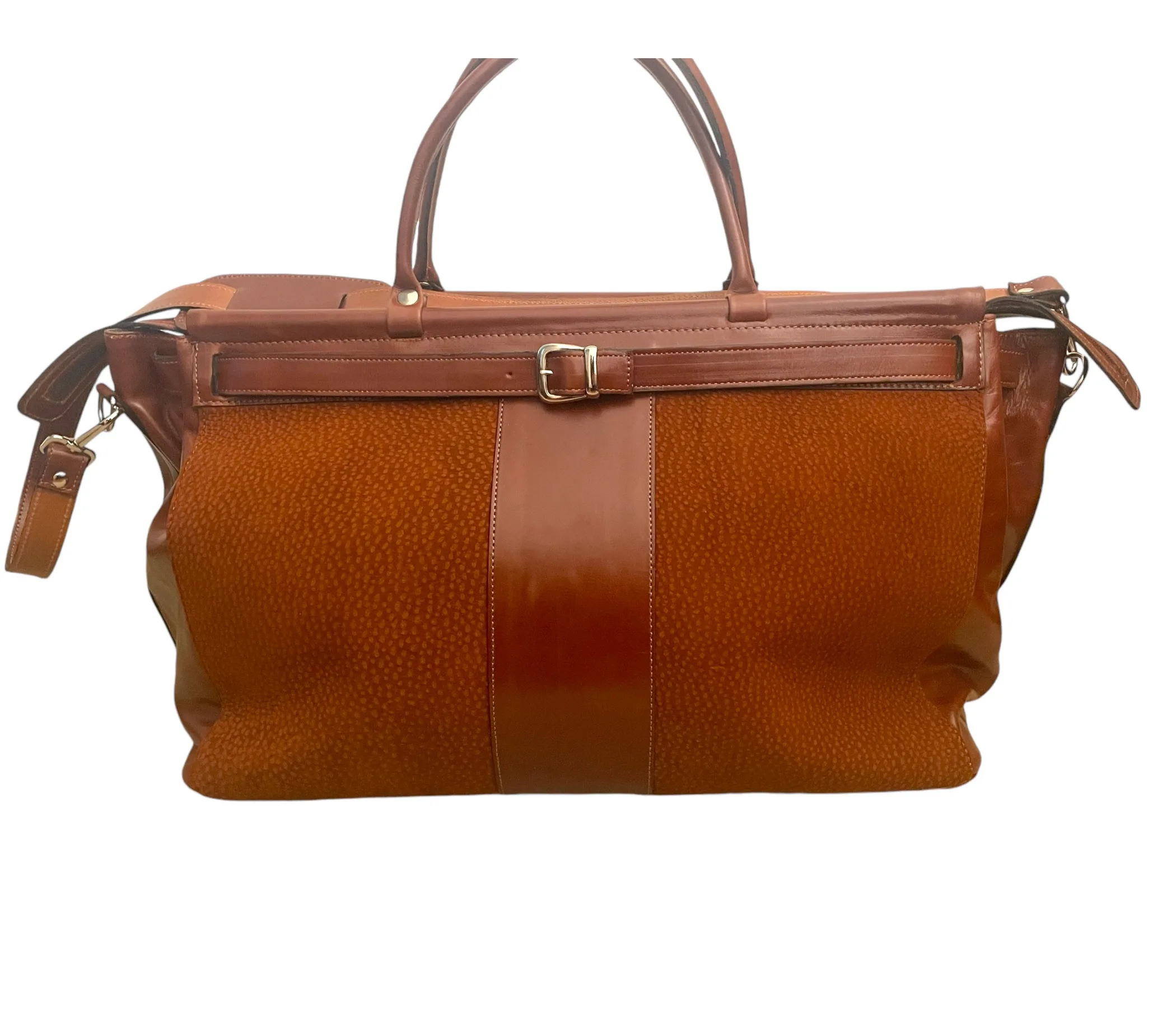 Leather Weekender Travel Bag