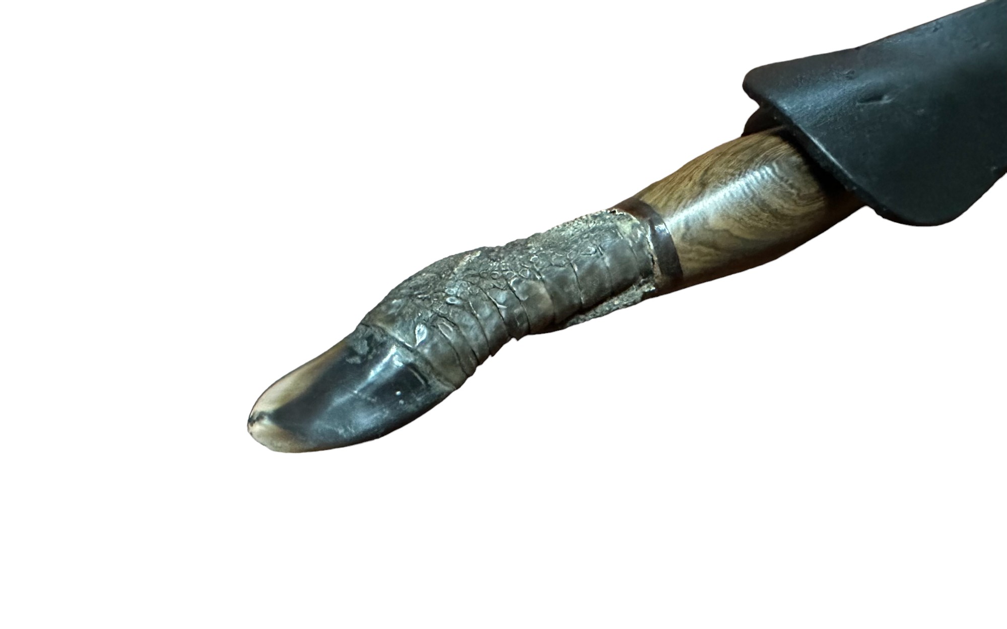 Handmade 14cm Gaucho Knife with Argentine Hardwood and Rhea Toe Handle