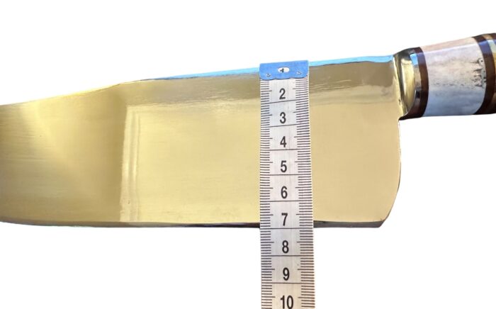 Staghorn with Layered Wood Handle Knife - Full Tang Stainless Steel Blade - Image 3