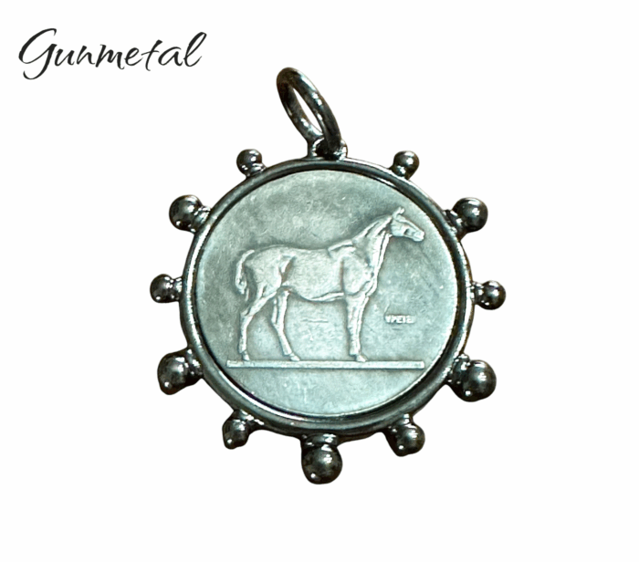 Equestrian Coin Style Pendant and Leather Choker - Image 9