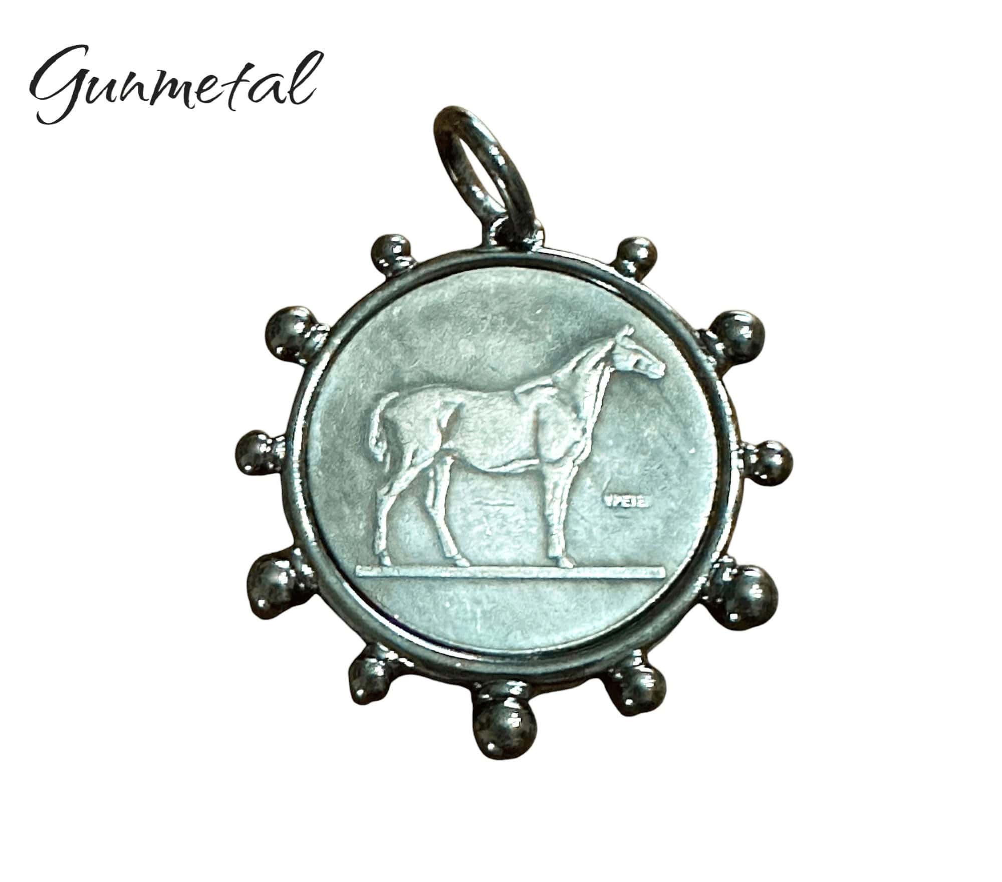 Equestrian Coin Style Pendant and Leather Choker - Image 9