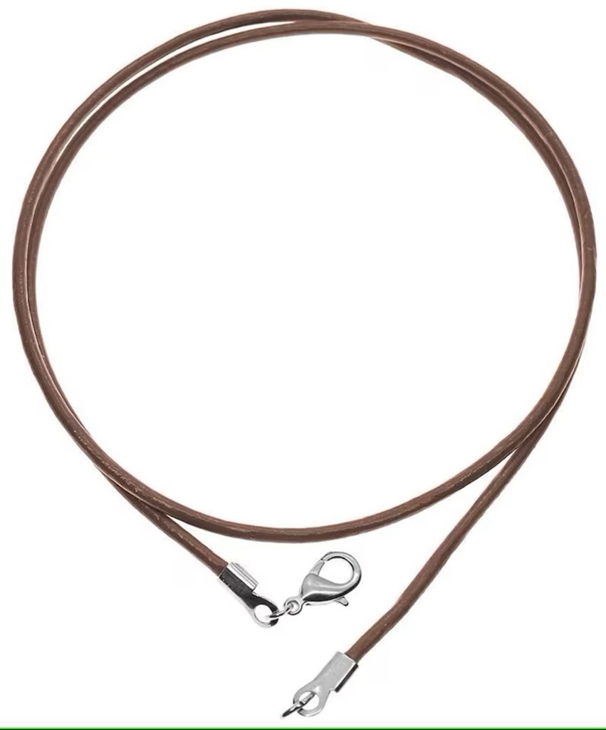 genuine leather cord choker