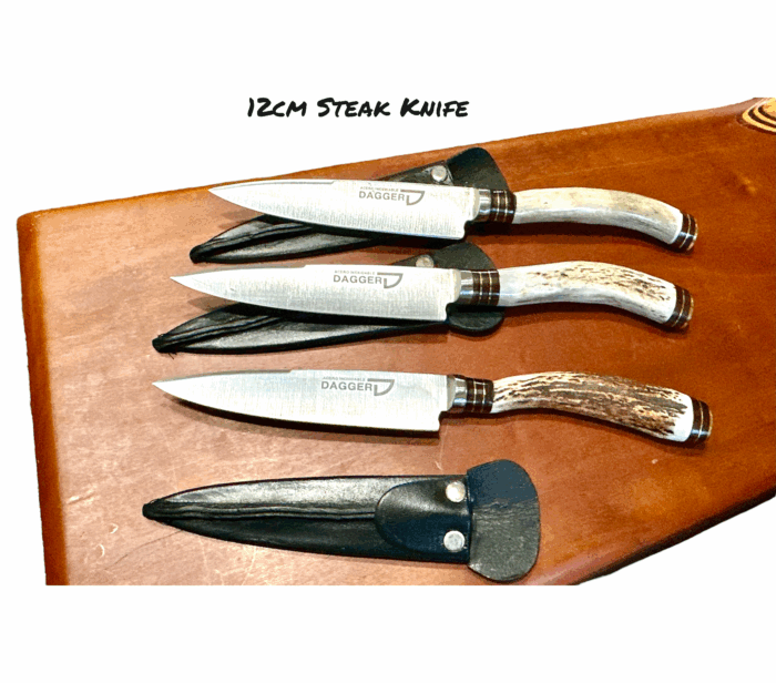 Asado Staghorn Steak Knife | Handmade Gaucho Knife – 12cm Stainless Steel Blade - Image 2