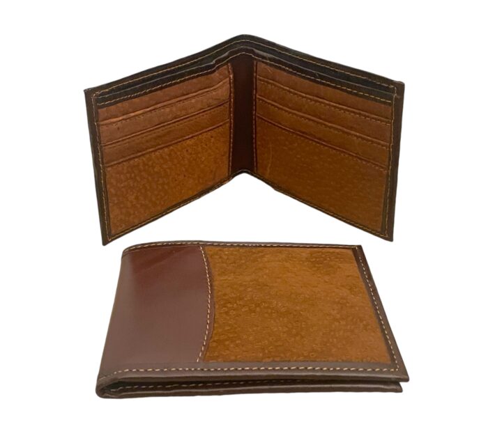 Men's Capybara /Carpincho Hide with Argentinian Cowhide Leather Trim - Hombre Wallet Bifold - Image 4