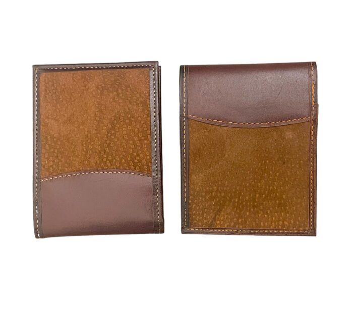 Men's Capybara /Carpincho Hide with Argentinian Cowhide Leather Trim - Hombre Wallet Bifold - Image 2