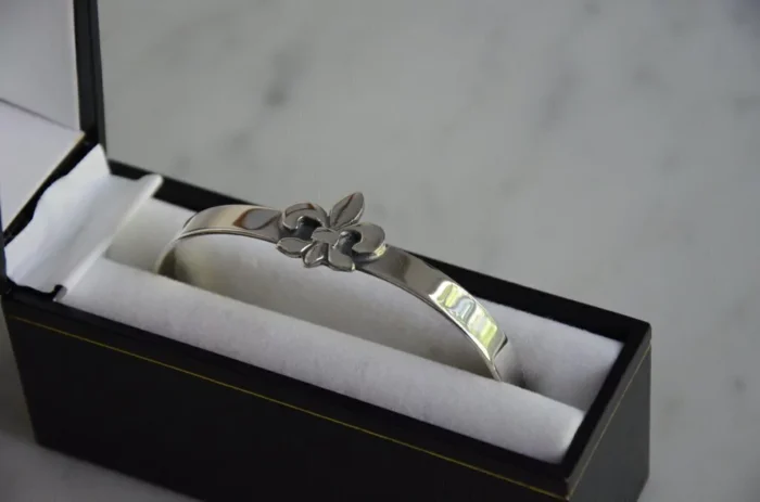 handmade alpaca silver cuff style bracelet