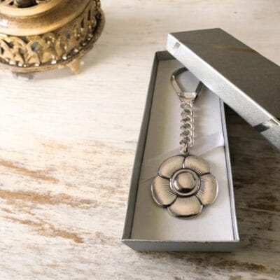 Pansy Blossom Keychain | A Silver Tribute to Argentine Elegance