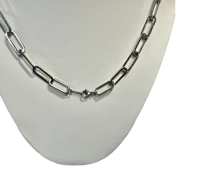 Stainless steel necklace for horse lovers.