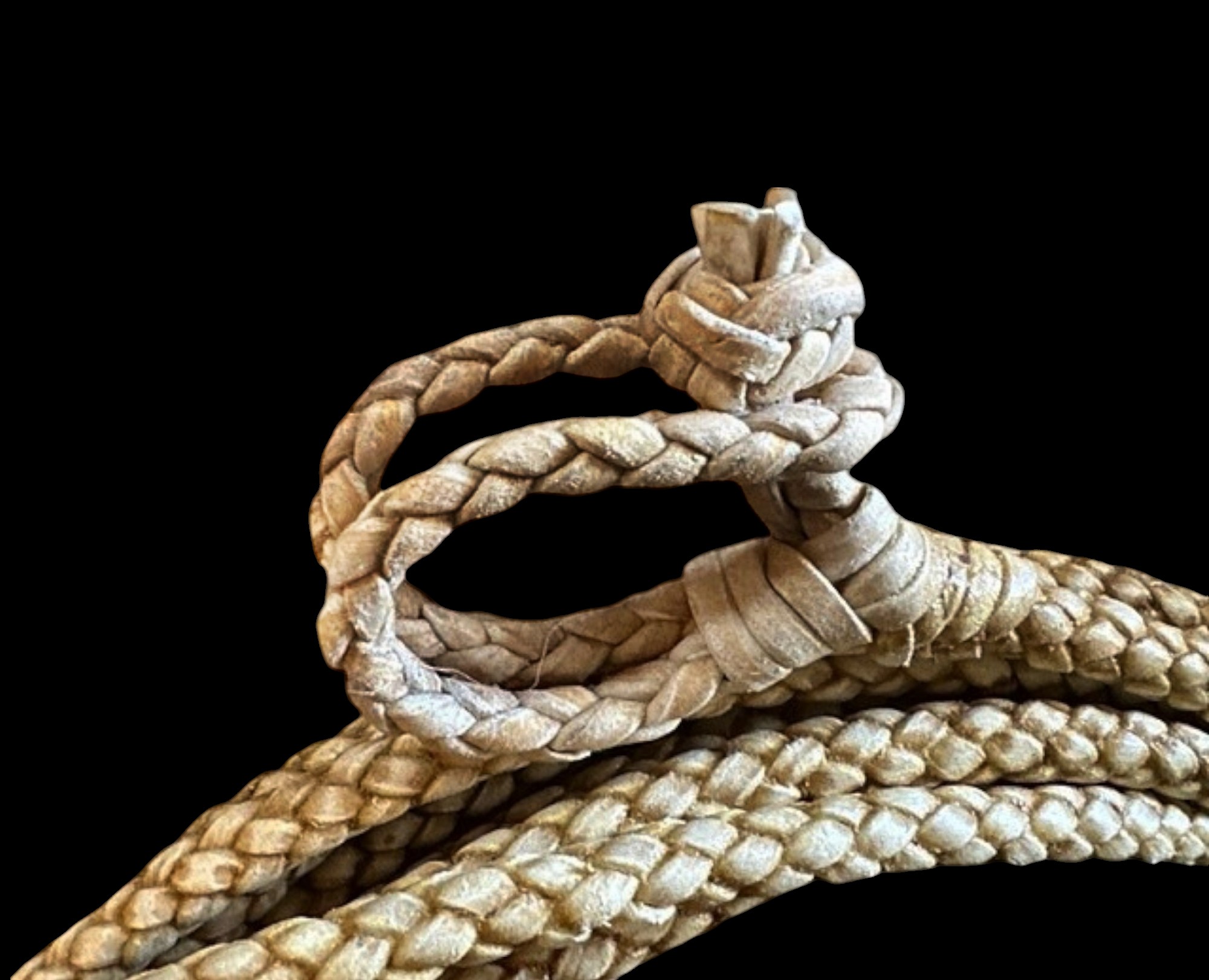 6-Strand Rawhide Leather Lasso Available in 11 Meters or 15 Meters