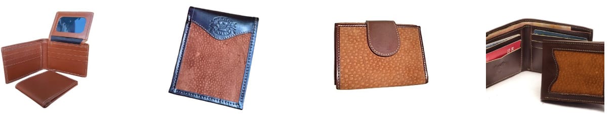 Men's leather wallets.