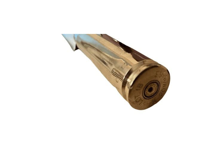 20cm Stainless Steel Gaucho Knife with Anti-Aircraft .50 Caliber Shell Casing Handle - Authentic and Handmade in Argentina - Image 2