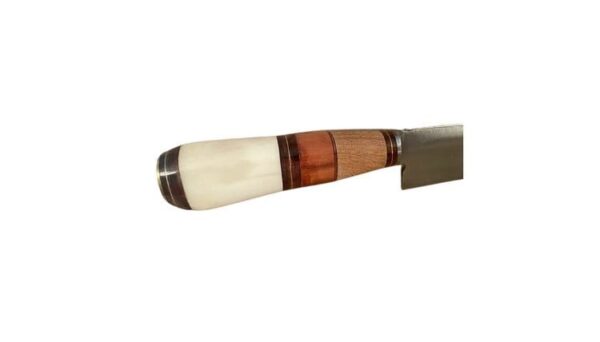 AMAZING HAND-CRAFTED ARGENTINE CARBON STEEL, ASADO, BBQ KNIFE - BONE, PATAGONIA ROSEWOOD, LIGNUM VITAS WOOD HANDLE - Image 2