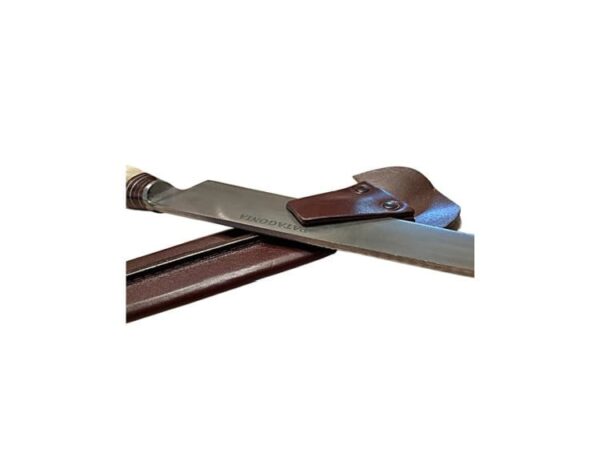ARGENTINE GAUCHO KNIFE, CUCHILLO WITH POLISHED BONE HANDLE & EXTRA LONG, FULL TANG PATAGONIA CARBON STEEL BLADE - PL-CUCH19 - Image 3