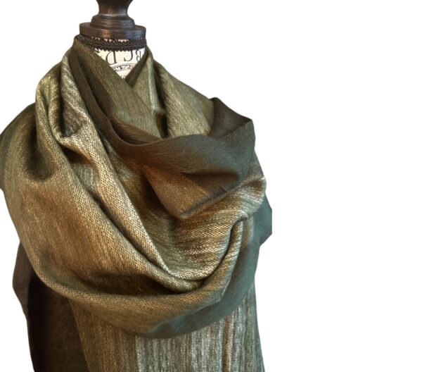 Alpaca Shawl/Wrap - Hand-Spun Fiber, Super Soft with Extra Warm - Image 3