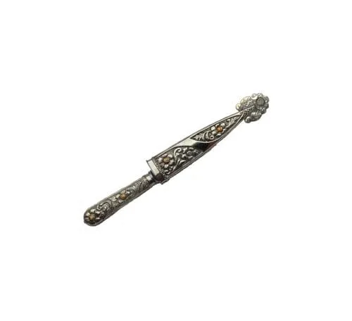 AUTHENTIC, HANDMADE ALPACA SILVER ARGENTINIAN GAUCHO KNIFE WITH STAINLESS STEEL BLADE - CACU-404/3344 - Image 7