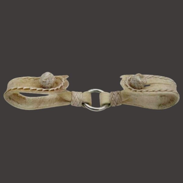 rawhide double hobble key ring chain