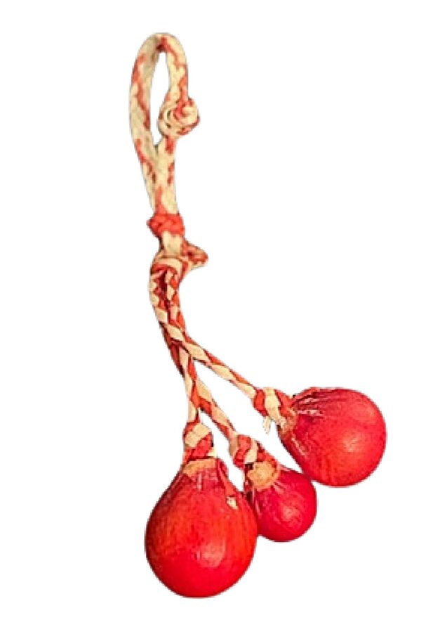 ARGENTINIAN MINIATURE BOLEADORAS KEY RING - HAND BRAIDED! - ARG-LLA06/175 - Image 2