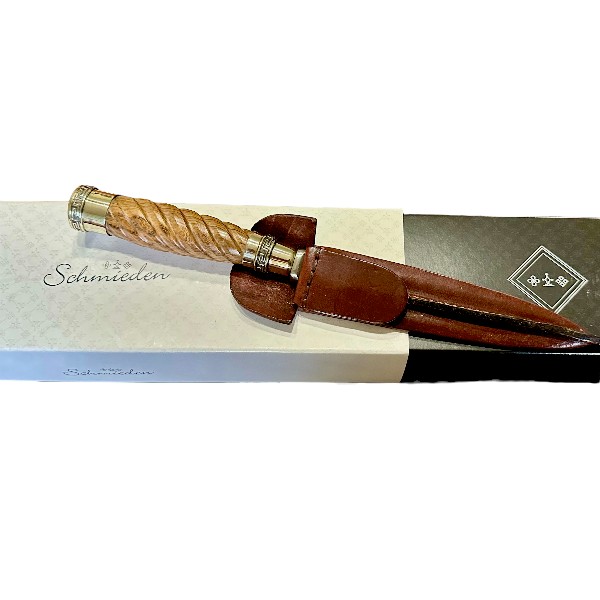 Handmade Chiseled Hardwood and Silver Gaucho Knife - Image 6