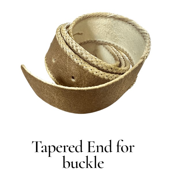 Handcrafted Rawhide Leather Belt – Custom Fit & Timeless Style - Image 4